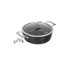 Tegame 24 cm con coperchio Black Diamond nero