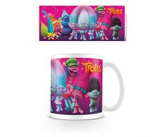 Pyramid International Tazza in Ceramica Multicolore con Personaggi dei Trolls, 7.9 x 11.00 x 9.3 cm