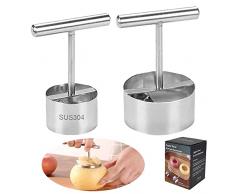 2 Pz,Acciaio Inossidabile Leva Torsoli,Snocciolatore Di Mele,Mela Corer,Levatorsoli Mela,Togli Torsolo Mela,Mela O Pera Core Remover Strumento,Per La Lavorazione Della Frutta In Cucina