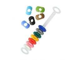 Lenzyn - Set di 12 segnabicchieri per bicchieri da vino