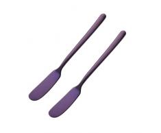 Luxshiny 2Pcs Sandwich di Formaggio Pizza Formaggio Mozzarella Spatola Raschietto in Acciaio Inox Crema Spatola Marmellata Coltello Lama Macchina di Taglio Affettatrice Burro Taglierina