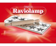 Imperia Stampo in Alluminio per Ravioli, Legno