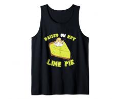 Torta chiave al lime alzata sulla torta al limone Dessert Lime Pie Baker Canotta