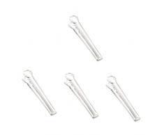 UPKOCH 4 Pezzi Pinze Per Alimenti In Acciaio Inossidabile Forno Dessert Forno Pinze Dessert Pinze Cucina Clip Per Pane Argento Zampa Di Gatto Cartone Animato Pinza Per Pane