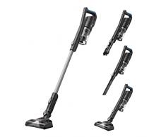 Midea MCS2025GB Aspirapolvere Senza Fili, Aspirapolvere Portatile 2 in 1 Senza Fili, Durata a 45 Minuti, Illuminazione a LED, Spazzola Elettrica Per Una Pulizia Più Accurata, Nero