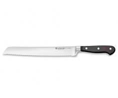 WÜSTHOF Classic Coltello pane con doppia lama seghettata di precisione 23 cm, nero
