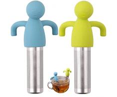 2 Pezzi Colini da Tè Infusore per il Tè Filtro The Infusione Infusore Tè Migliore Infusore per Foglie Sciolte o Tisane Design Simpatico ed Originale Si Adatta a Tutte Le Tazze