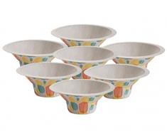 MAQA 50 pz Coppe gelato e dessert 100-150 cc, Coppette gelato in carta, coppa per yogurt, ciotole usa e getta rotondo 100CC