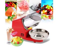 Tritaghiaccio, Elettrico Dual Blades Ice Crusher Shaver Snow Cone Maker Macchina Silver 143lbs / HR per Uso Domestico E Commerciale