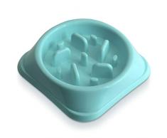 igadgitz home U6969 - Ciotola Anti Ingozzamento per Cani di Taglia Piccola, Junior, Cuccioli e Gattini Interattiva Pet Lento Slow Food