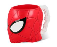 ILS I LOVE SHOPPING Tazza 3D con forma personaggio PS in plastica 290ml con manico Bambini colazione BPA-free (Spiderman)