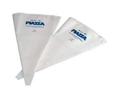 PIAZZA - Sac a Poche Professionali Senza Beccucci - Confezione 2 Sacchetti da 46 cm - Per Realizzare Decorazioni su Dolci, Torte, Cioccolatini e Pasticcini - Riutilizzabili e Resistenti in Nylon