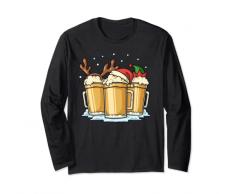 Birra Natale Lights Mug Santa Renna Pigiama Uomini Donne Maglia a Manica