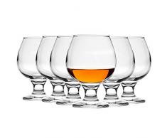 Bicchiere per brandy/cognac Snifter - in vetro - 390 ml - 6 pezzi