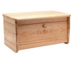 T&G Woodware Heritage - Portapane in legno di hevea intagliato a mano 440 x 220 x 225 mm