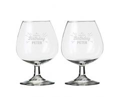 YourSurprise Bicchiere di Brandy Personalizzato (2 Pezzi)