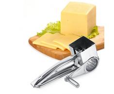 Grattugia a Manovella per Formaggio Grattugia Rotante dell'acciaio Inossidabile Rotatoria