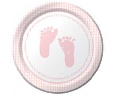 Creative Converting - Piatti Piedini Rosa