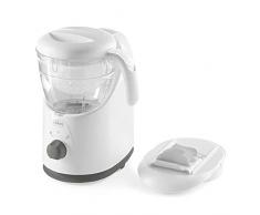 Chicco Cuocipappa Multifunzione Easy Meal per lo Svezzamento, Omogeneizzatore per Neonati e Bambini, Frullatore e Scaldapappa, con Cottura a Vapore e grattugia Cut Express, Riscalda e Scongela