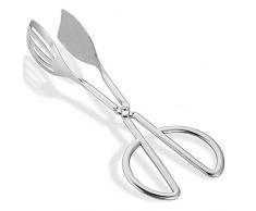 Pinza per Insalata in Acciaio Inossidabile, Pinza per Servire in Acciaio Inossidabile, Pinza per Dolci, Pinza per Insalata a Forbice, Pinza per Buffet, per Insalata, Pane, Torta, Buffet, Snack Vari