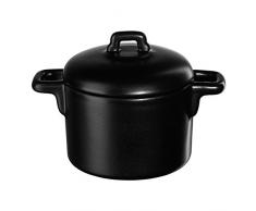 ASA Cocotte, Ceramica, Nero, 8.5Â cm cm