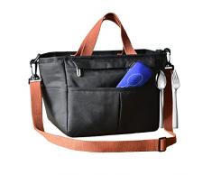 LUNALING Borsa Termica Porta Pranzo.Borse Termica Porta Alimentari .Lavoro/scuola. Borse Isolanti Per Uomini E Donne/studenti. (Nero)