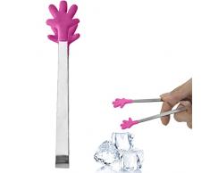 CHUYE Pinze da Cucina minuscole | Mini pinze per Alimenti a Forma di Mano Piccola,Pinza da Zucchero Resistente al Calore per servire antipasti, Catering, Dessert, insalate, Formaggio grattugiato