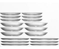 Pasabahce 95945 Generation Servizio Tavola in Vetro, 18 Pezzi, unitÃ 