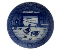 ROYAL COPENHAGEN PIATTO DI NATALE 1969 ORIGINALE PORCELLANA PRIMA SCELTA