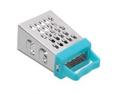 CULER Mini 4 Lati 7 * 3.5cm Grattugia affettatrice palmare Frutta Verdure Multifunzione Strumento Strumento Gadget da Cucina Colore Casuale