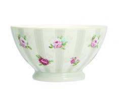 Novastyl 4060249 Vénice - Set di 6 tazze, in grès, da 13,5 cl, a pois, colore: rosso/bianco