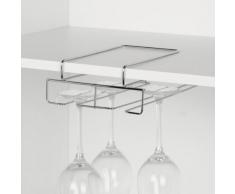 Zeller 24844 - Portabicchieri, 18,5 x 28 x 7,5 cm, colore: Cromato