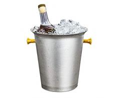 Secchio di Champagne con maniglie di trasporto Secchio di ghiaccio dellacciaio inossidabile per le parti