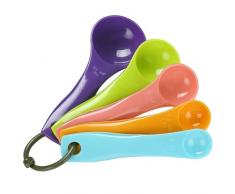 Cucchiaio dosatore a colori Cucchiaio dosatore da 5 pezzi Cucchiaio da grammo Mestolo Accessori da cucina Cucchiaio dosatore Cucchiaino da tè in plastica Nice Design