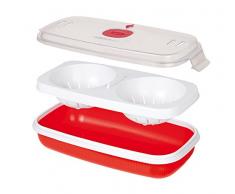 Snips Cuoci Uova Per Microonde | Cuoci Frittata e Omelette Per Microonde | Contenitore per Microonde | Colore Rosso | 0,75 LT | Linea Tempozero | BPA Free | Made in Italy
