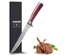 AIRENA Coltello Disossare, 6.5 Coltelli da Cucina, Coltello Giapponese, Coltello da intaglio - Acciaio inossidabile tedesco antiruggine con manico ergonomico in legno - Coltelli affilati