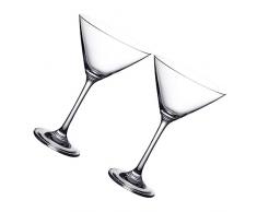 Healifty 2Pcs Bicchiere Martini Calice Di Champagne Bicchieri Tostatura Tazza Di Vetro Dessert Bicchierini Di Plastica Margarita Vetro Tazze DAcqua Vetro Bicchieri Vino Calice
