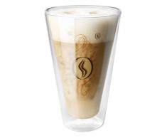 Montepreti Design - Bicchieri da caffè per latte macchiato, 250 ml, per cappuccino, espresso, mandala caffè, vetro borosilicato a doppia parete, vetro termico, tazze da caffè (1)