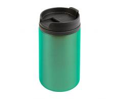 BSSTORE - Tazza termica, Thermos Mug (300ml) in acciaio inox, fondo antiscivolo con interno e tappo in plastica - Riutilizzabile per Caffè, Tè, Auto, Campeggio (Verde)