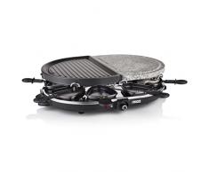 Princess Raclette Pietra e Griglia 162710 Grill, 1200 W, Plastica, Nero