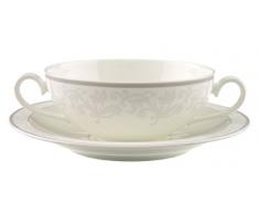 Villeroy & Boch Gray Pearl Tazza da Brodo Conper, 2 Pezzi, Porcellana Bone China, Multicolore