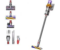 Dyson V15 Detect Absolute Aspirapolvere senza fili – Aspirapolvere a batteria, filtro HEPA, senza fili, senza sacchetto, incluso panno per la cura del pavimento, blu notte/rame