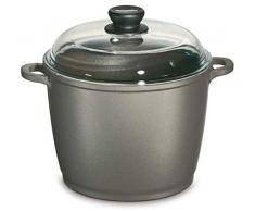 Berndes Bonanza Pentola con Coperchio 28 cm, 10 Litri, Alluminio Pressofuso, Non Induction