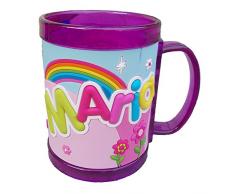 TAZZA PLASTICA CON NOME A RILIEVO - MARIA - JC068