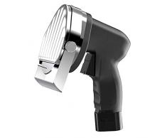 Coltello cordless Shawarma Doner Kebab Coltello portatile senza fili elettrico in acciaio inossidabile affettatrice per kebab turco spessore taglierina professionale 0-8 mm con 2 lame