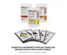 Magnet Expert - Calamite a forma di birilli, 19 x 25 mm, per l'ufficio e il frigorifero, confezione da 10 pezzi, colore: Blu