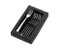 La Table dAlbert 769913 Savana - Set di forchette da Dessert in Acciaio Inox, 6 Pezzi