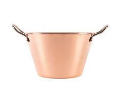 Baumalu rame marmellata pentola Ø 26,5 cm – 4 litri – Maniglie in Acciaio – liscia rame