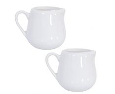 50 ml/150ML bianco lattiera in ceramica da cucina salsa di caffè crema tazza con manico di +ing, White, large