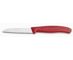 Victorinox SwissClassic Spelucchino Ondulato, Acciaio Inossidabile, Rosso